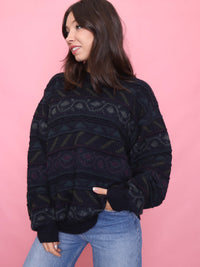 Vintage Pattern Knit Jumper