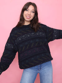 Vintage Pattern Knit Jumper
