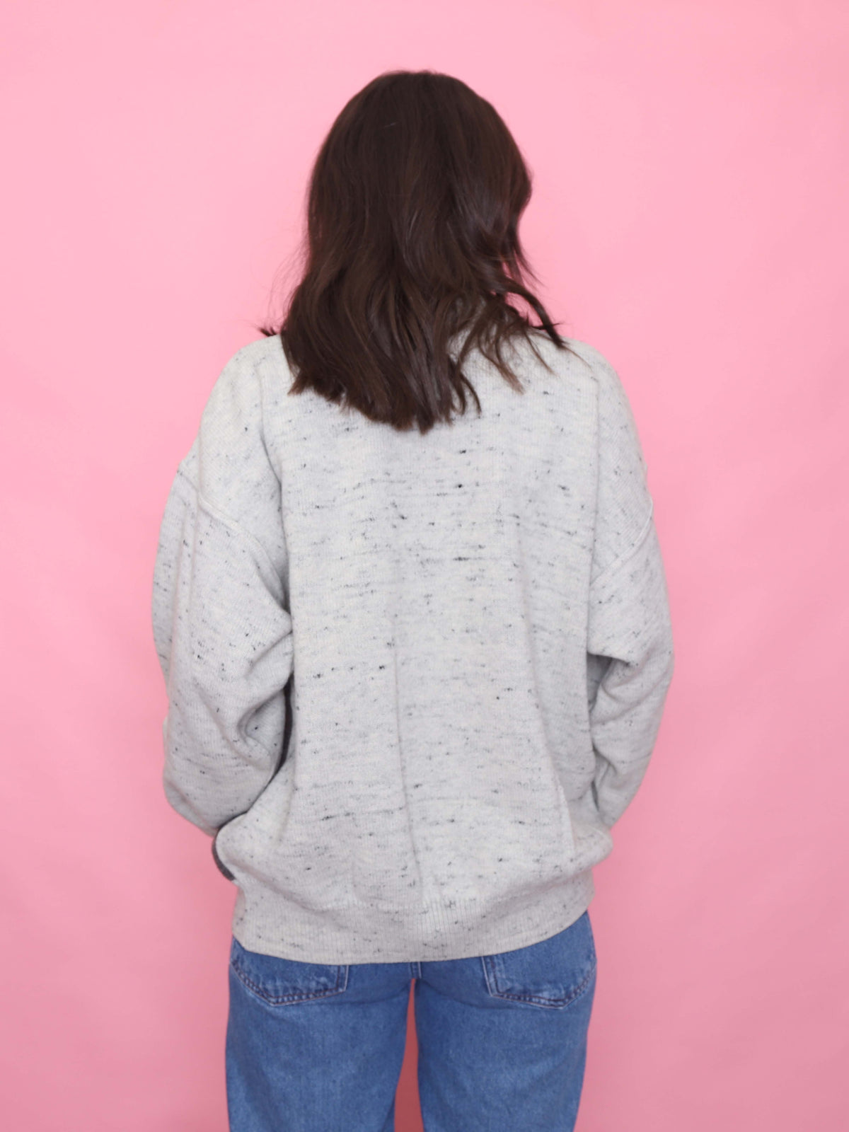 Vintage Speckled Argyle Knit Jumper