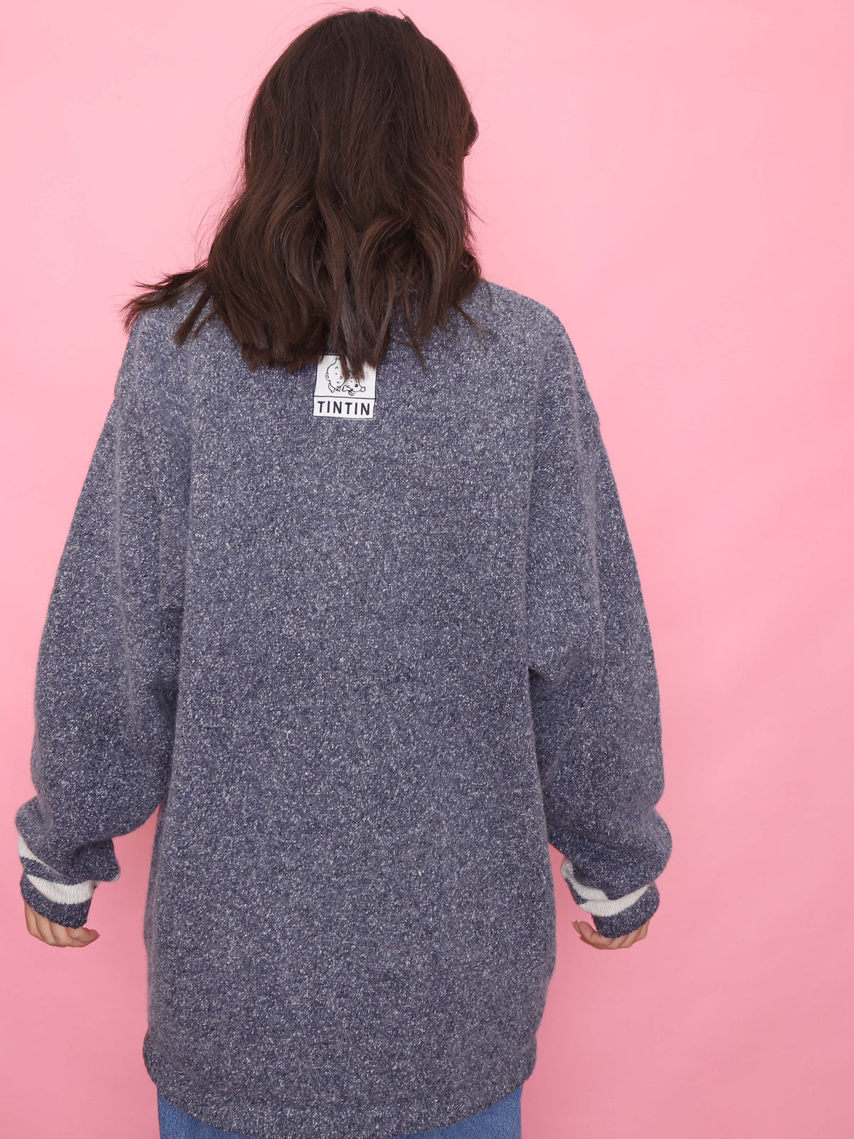 Vintage Tintin Oversized Knit Jumper