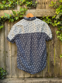 Scotch & Soda Print Shirt | Floral Pattern Short Sleeve Blue
