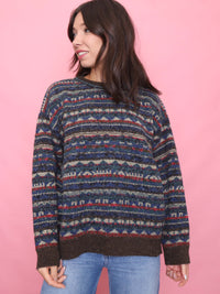 Vintage Pattern Knit Jumper