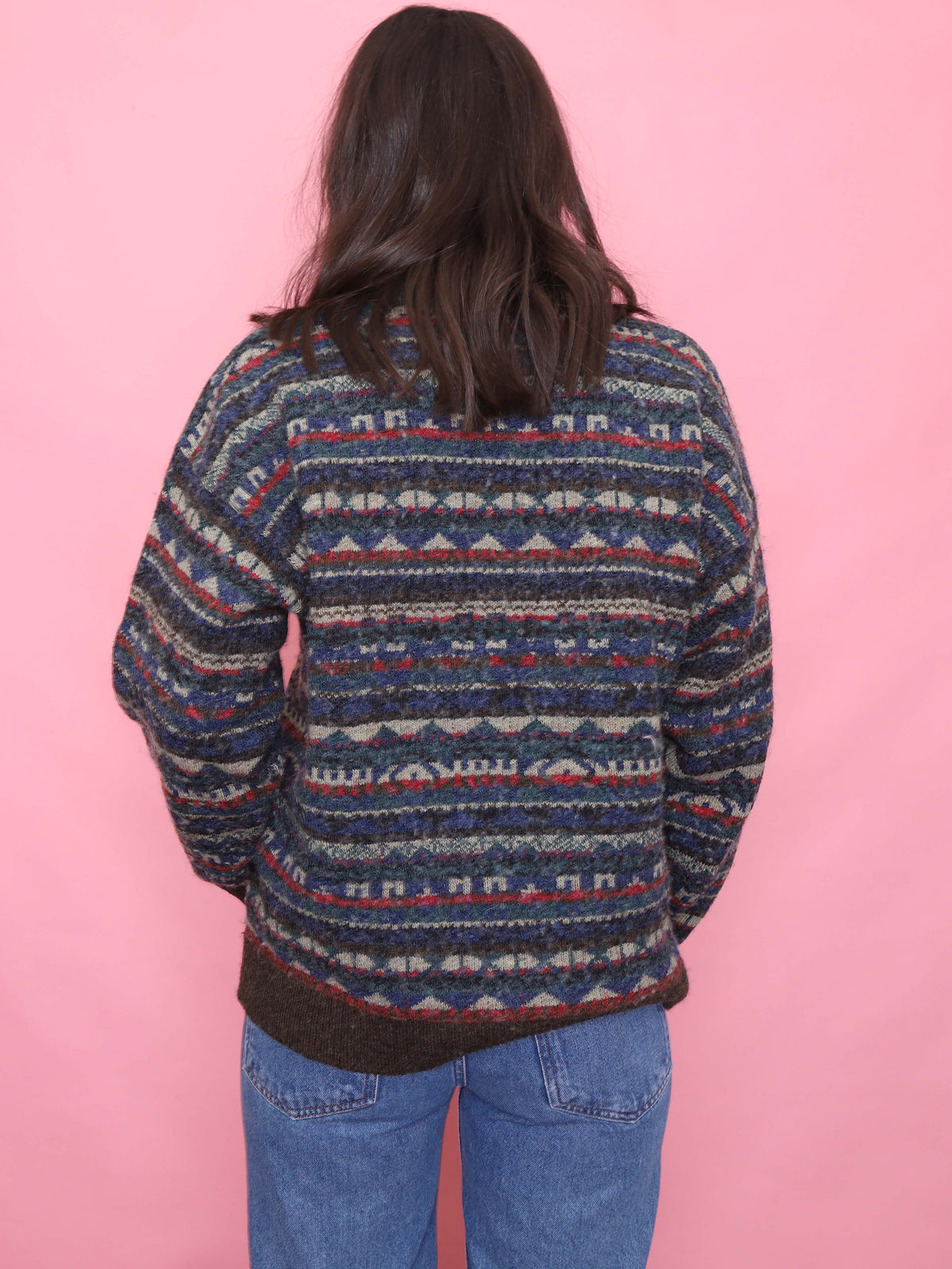 Vintage Pattern Knit Jumper