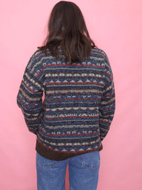 Vintage Pattern Knit Jumper