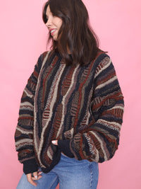 Vintage Chunky Textured Knit Jumper