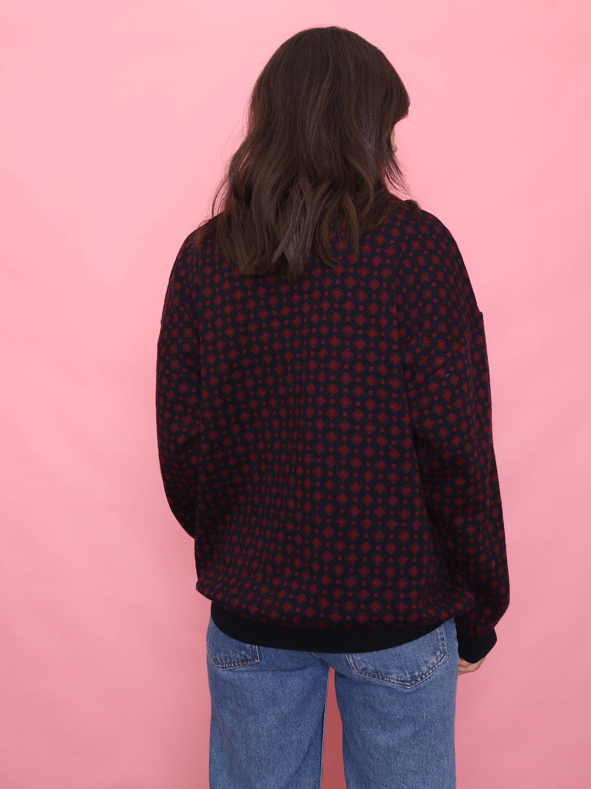 Vintage Pattern Knit Jumper