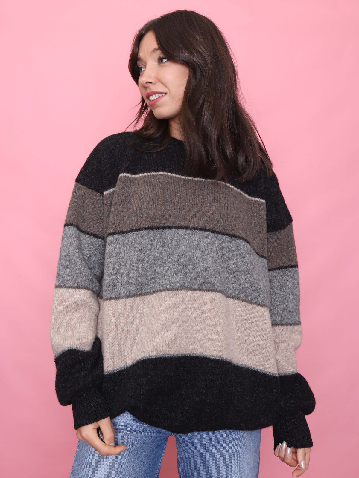 Vintage Wool Striped Jumper