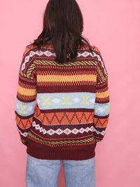 Vintage Colourful Knit Jumper