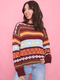 Vintage Colourful Knit Jumper