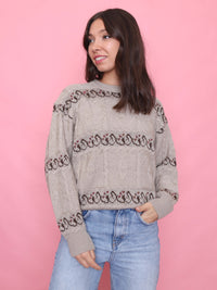Vintage Cable Knit Jumper Beige