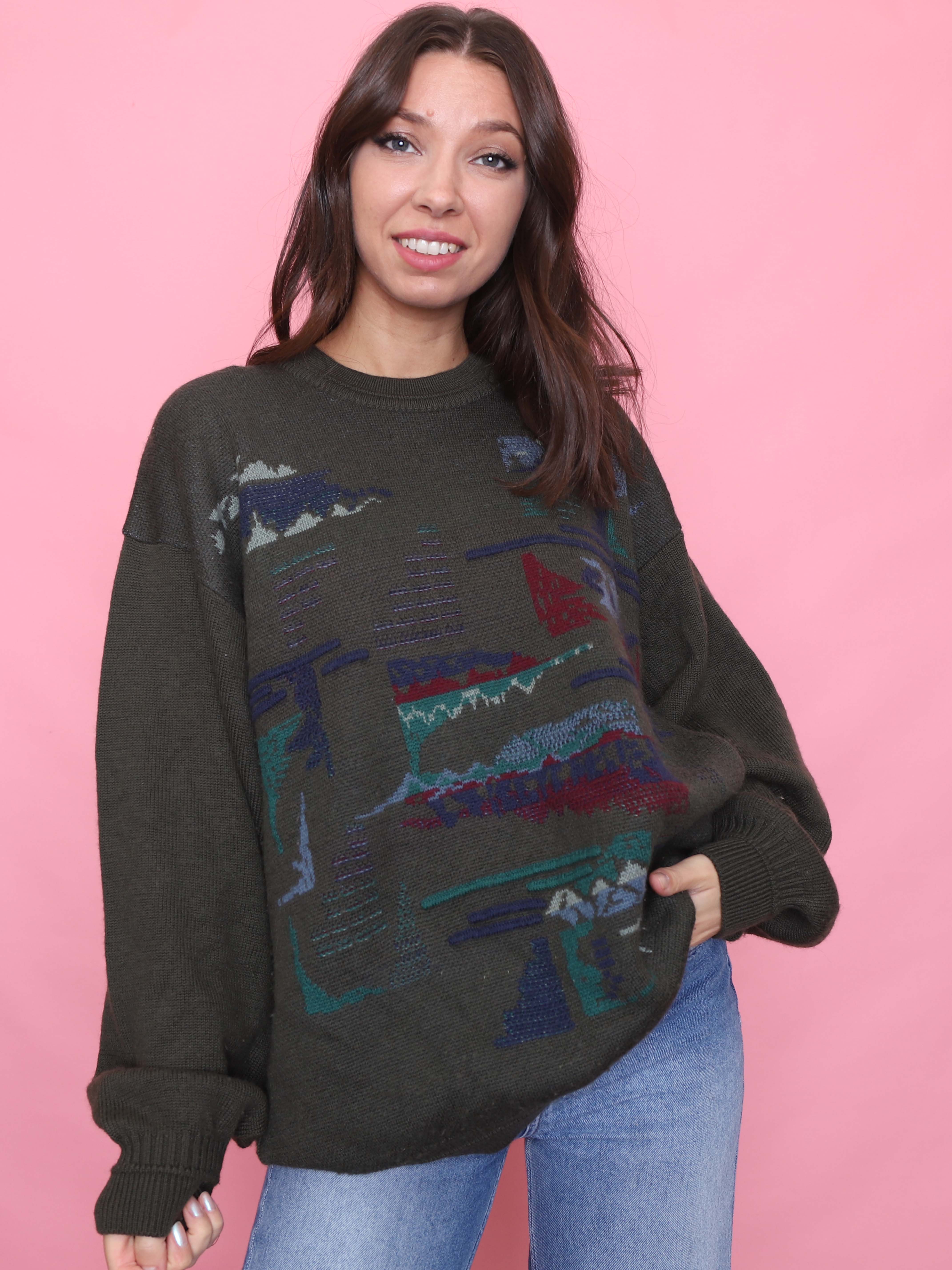 トップス Vintage design knit sullen knitwear – slush vintage