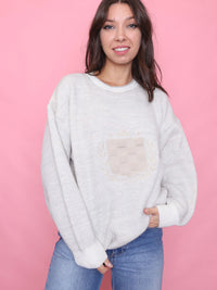 Vintage Cream Textured Knit Jumper