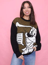 Vintage 90s Graphic Cartoon Knit Jumper