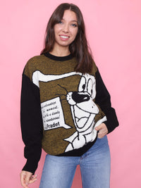 Vintage 90s Graphic Cartoon Knit Jumper