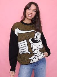 Vintage 90s Graphic Cartoon Knit Jumper