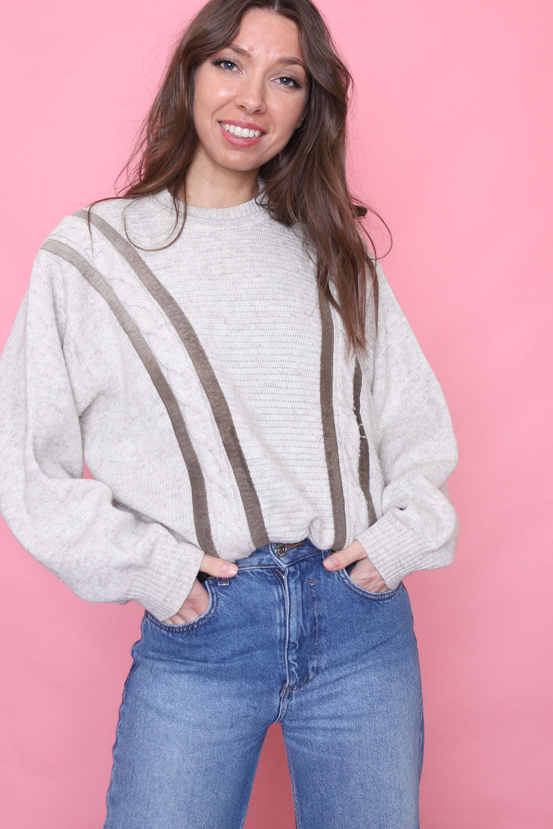 St Michael Vintage Patterned Knitted Jumper