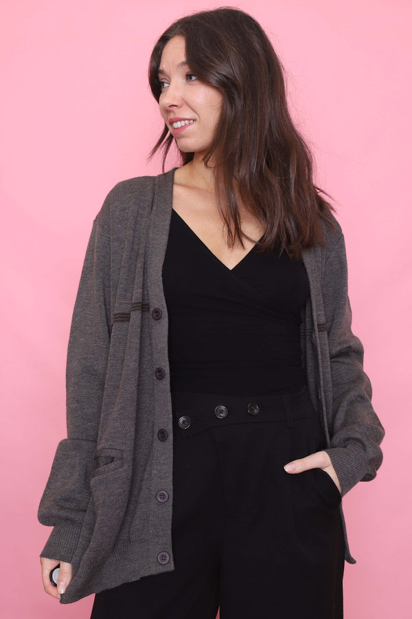 Vintage Button Up Knit Cardigan