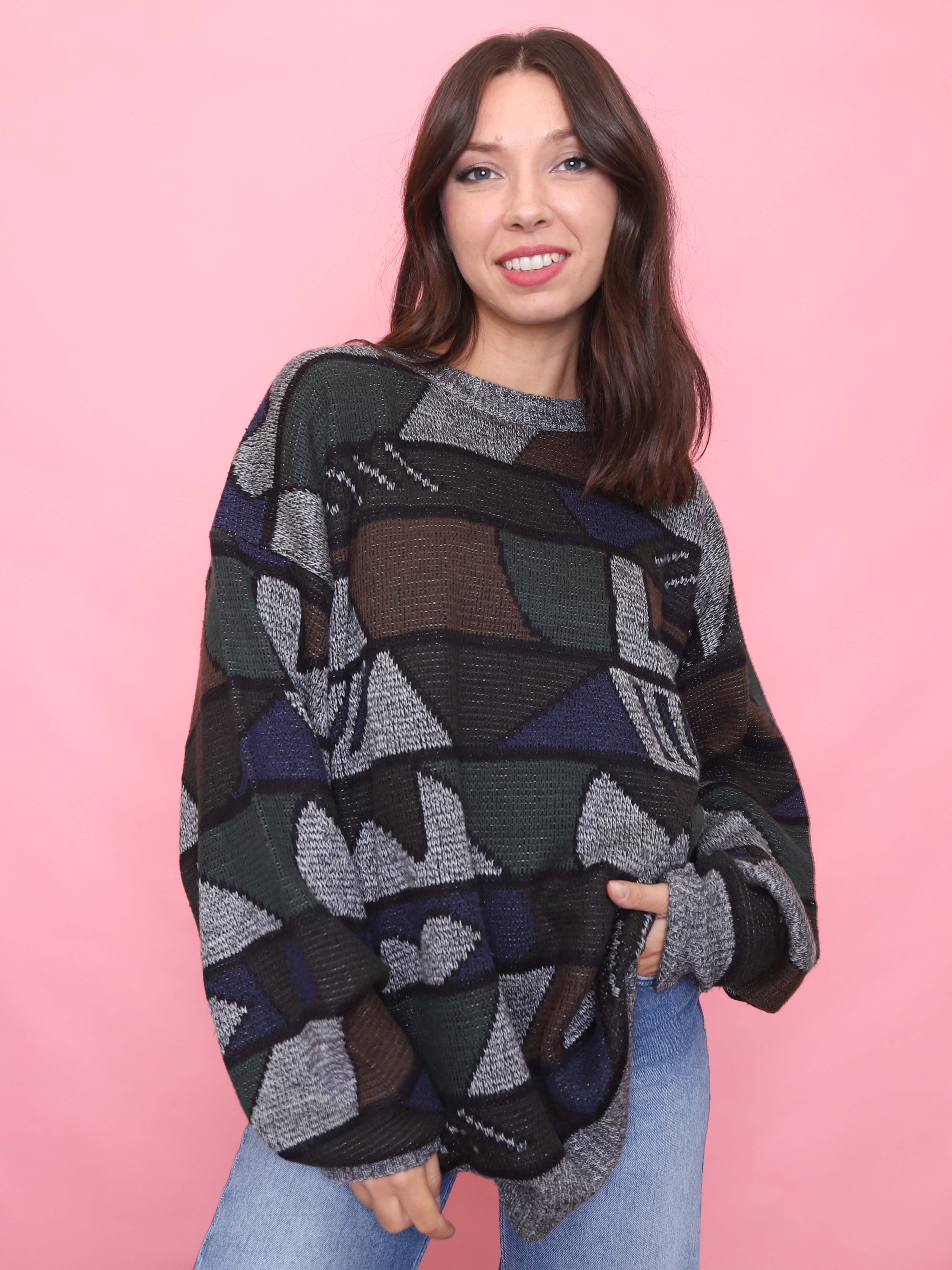 トップス Splashed Pattern Knit WearMAISON SPECIAL SALE】Splashed Pattern Knit Wear